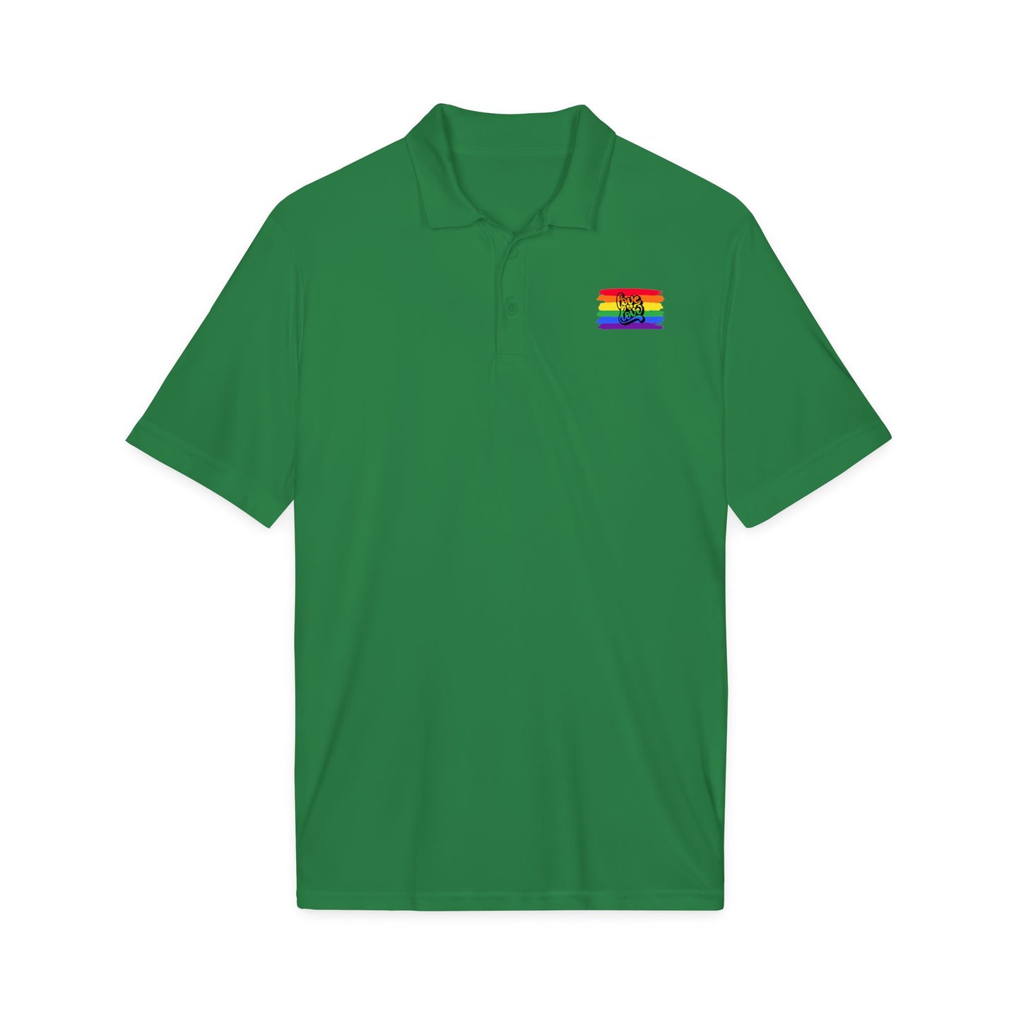 Rainbow Airbrush Pride Polo