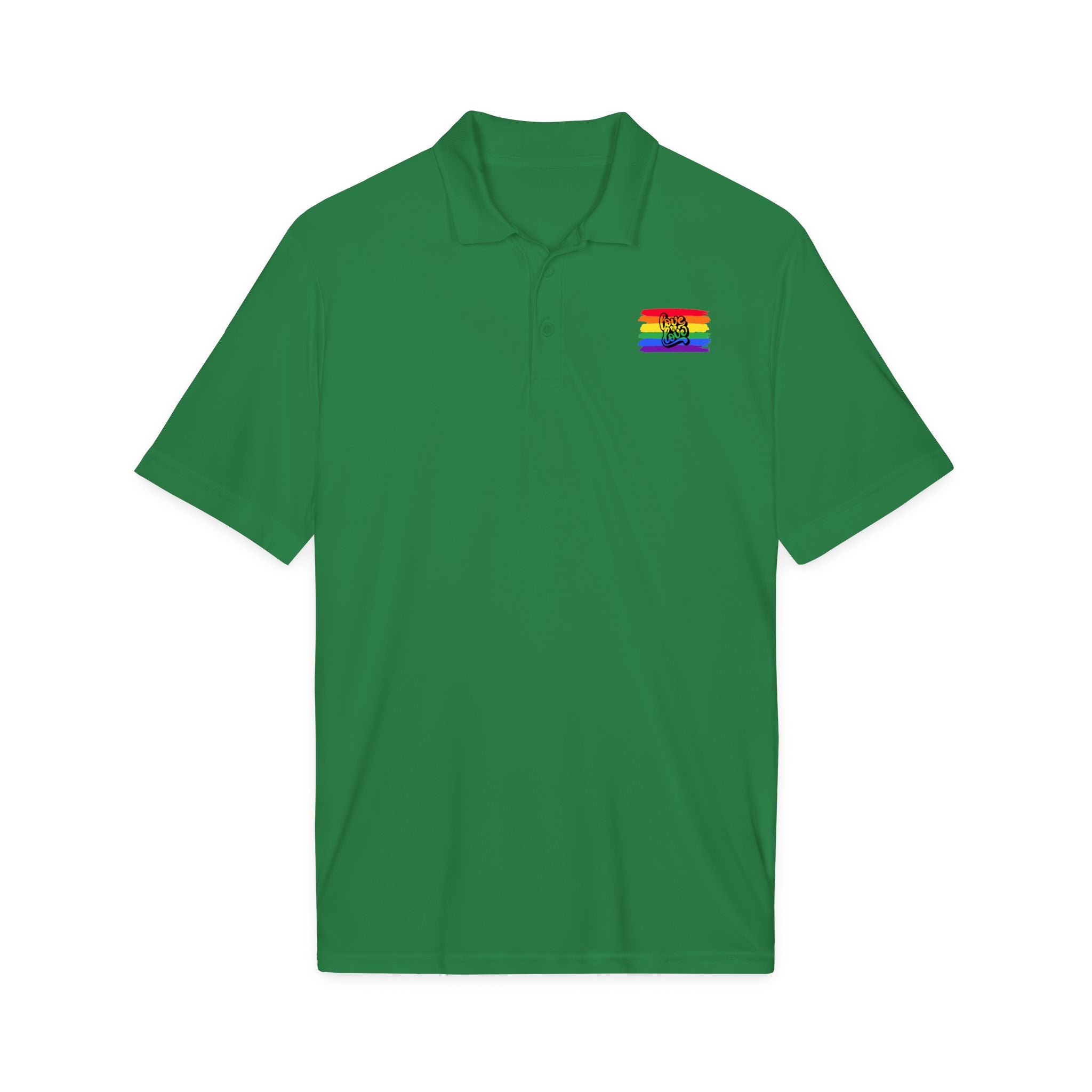 Rainbow Airbrush Pride Polo