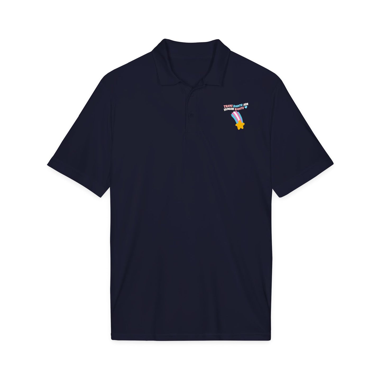 Trans Rights Shooting Star Polo