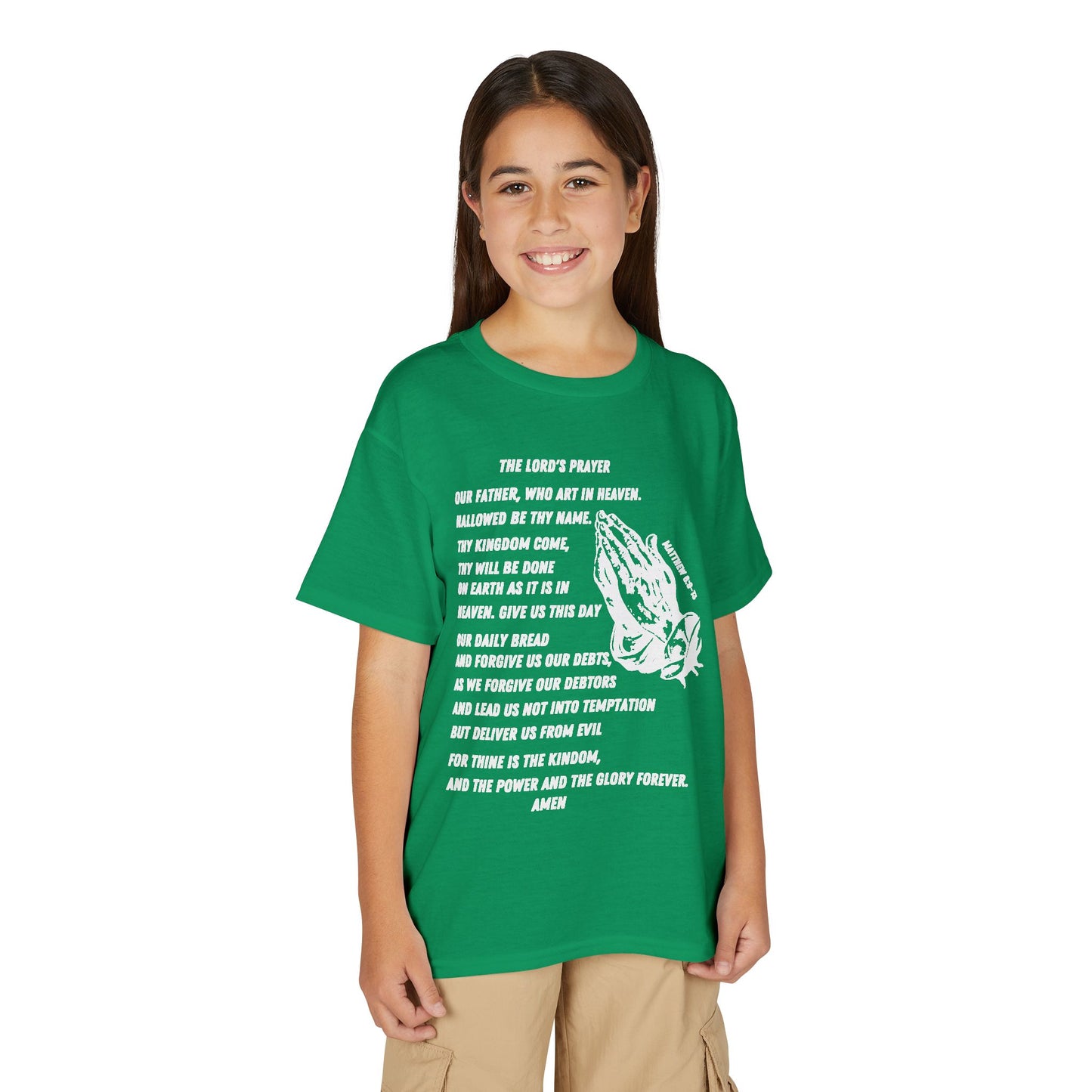 The Lord's Prayer Youth T-Shirt - White