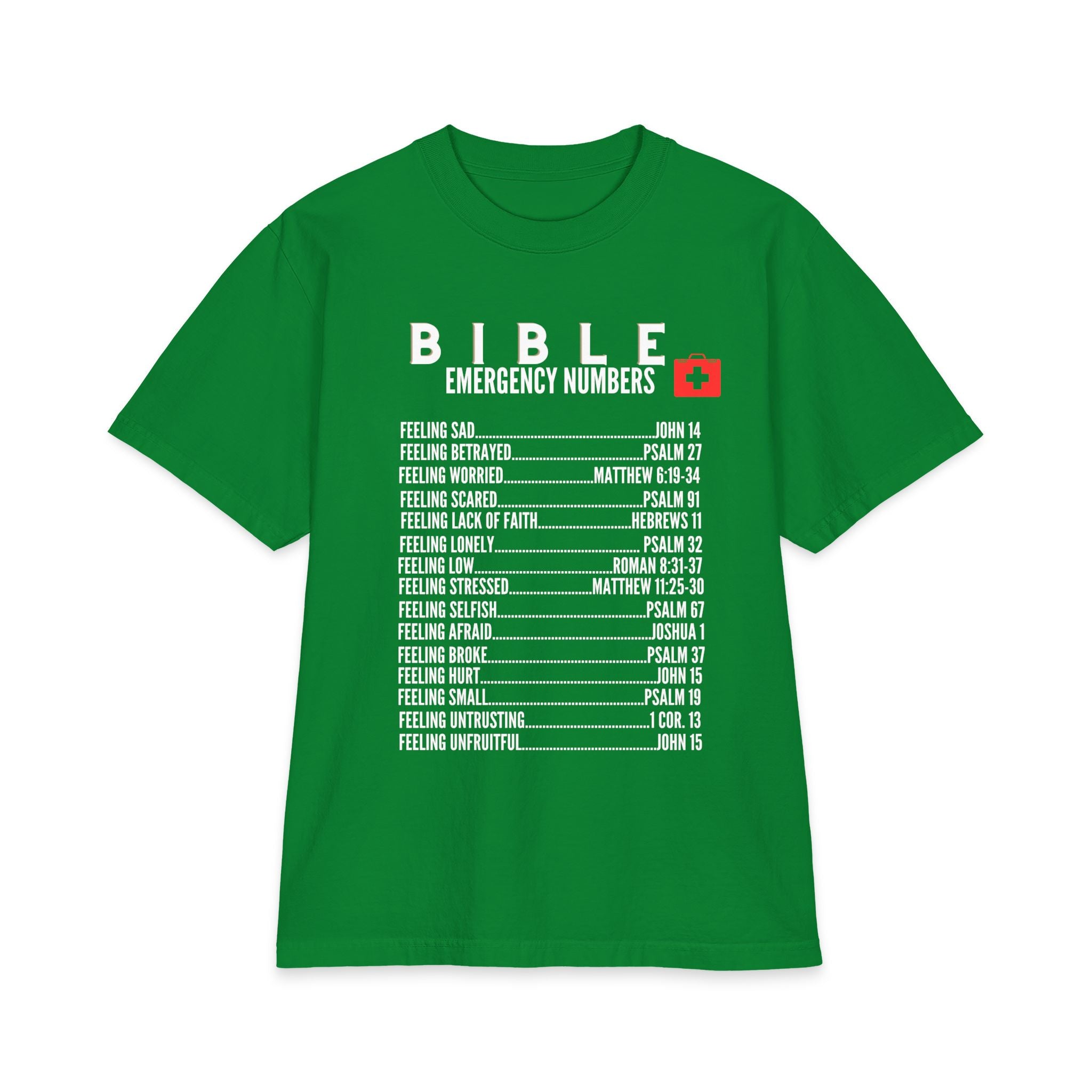 Bible Emergency T-shirt - 7X only - White