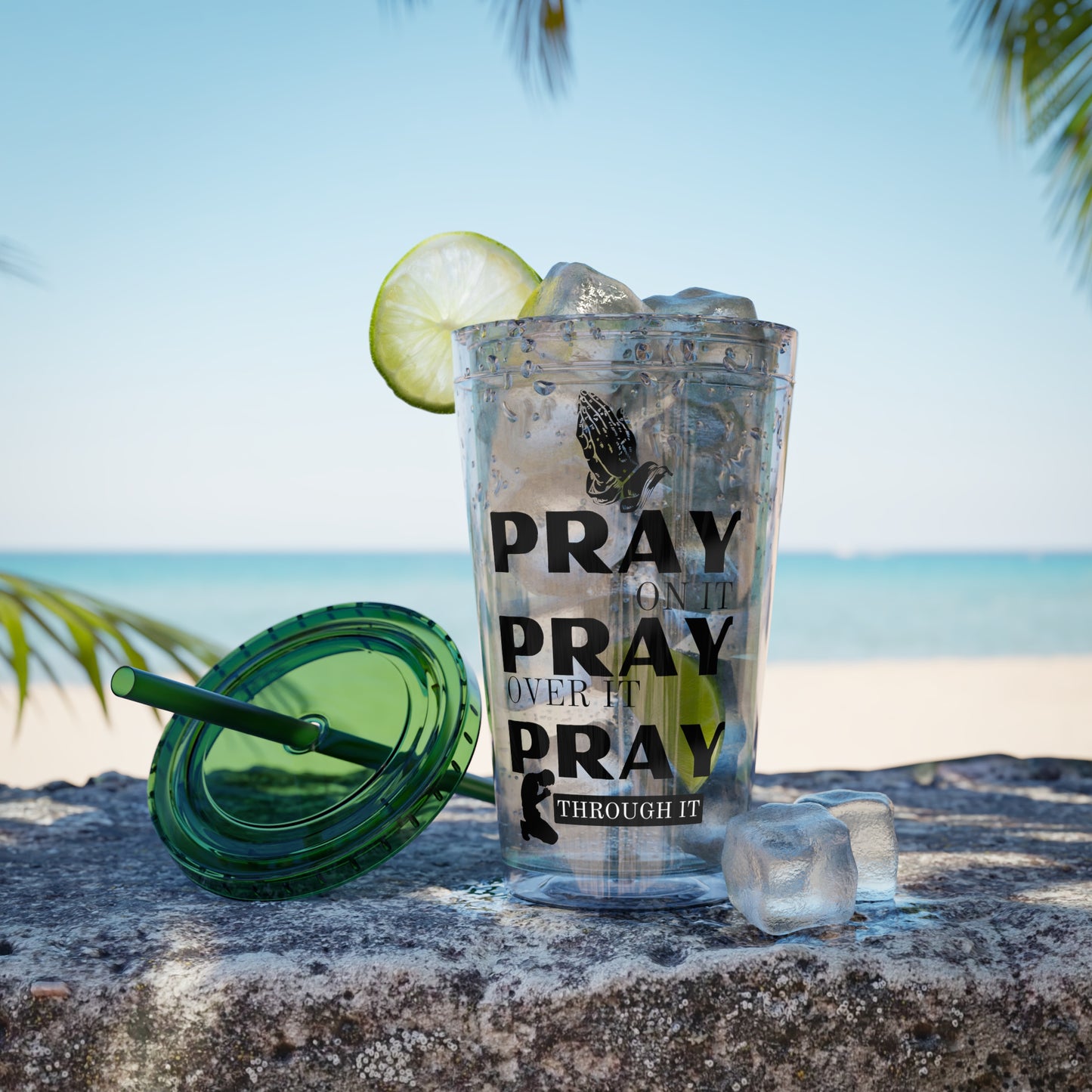 Pray On It 16oz Tumbler with Straw