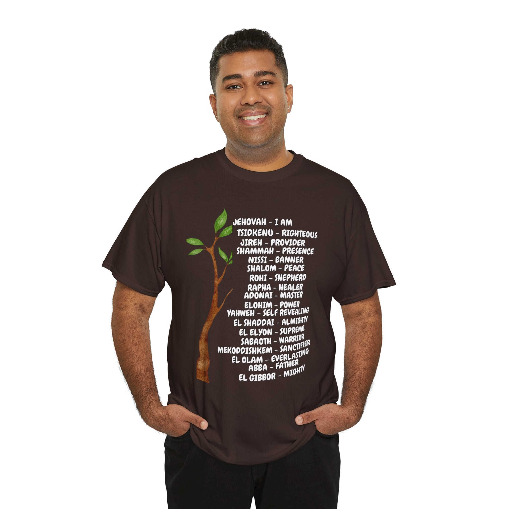 Characteristic Names of God T-Shirt - White