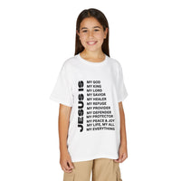 Christian JESUS IS Youth Short Sleeve - Black