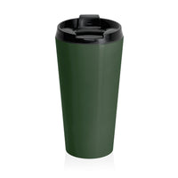 Push: "Pray Until Something Happens" Stainless Steel Green Travel Mug