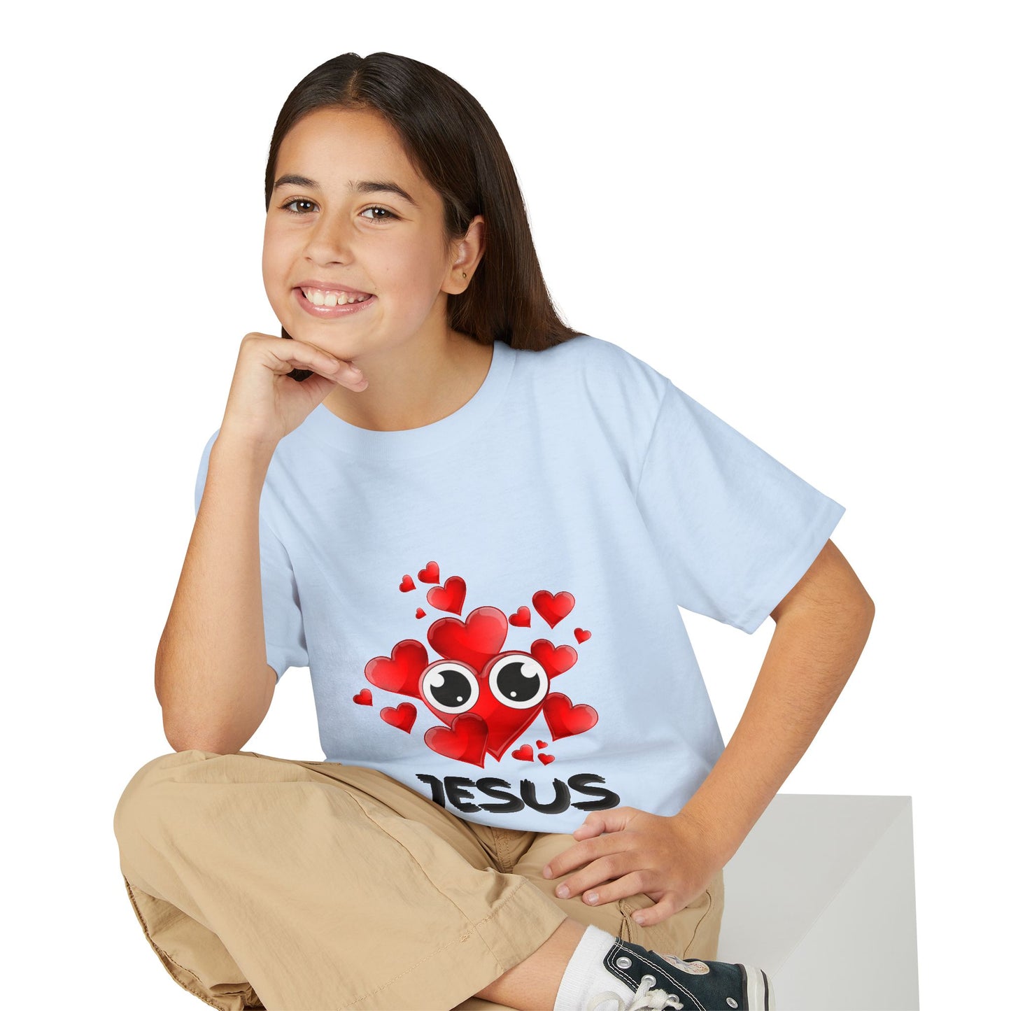 Eye Love Jesus Youth T-shirt - Black