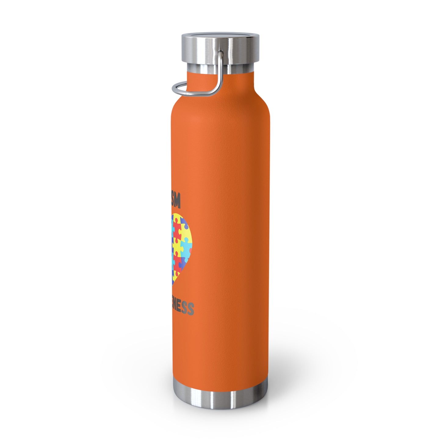 Autism Puzzle Heart Awareness — 22oz Insulated Water Bottle