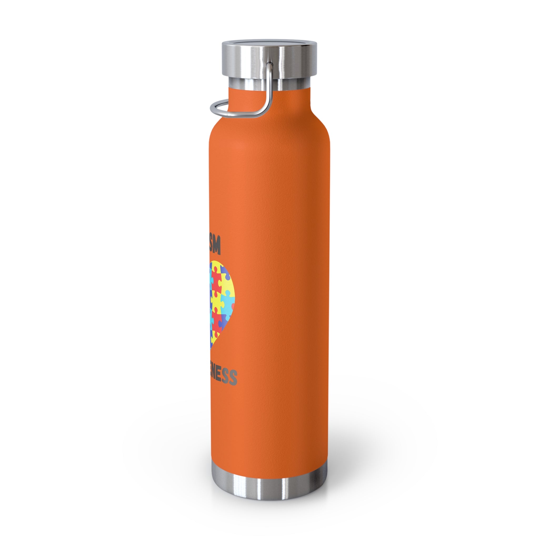 Autism Puzzle Heart Awareness — 22oz Insulated Water Bottle
