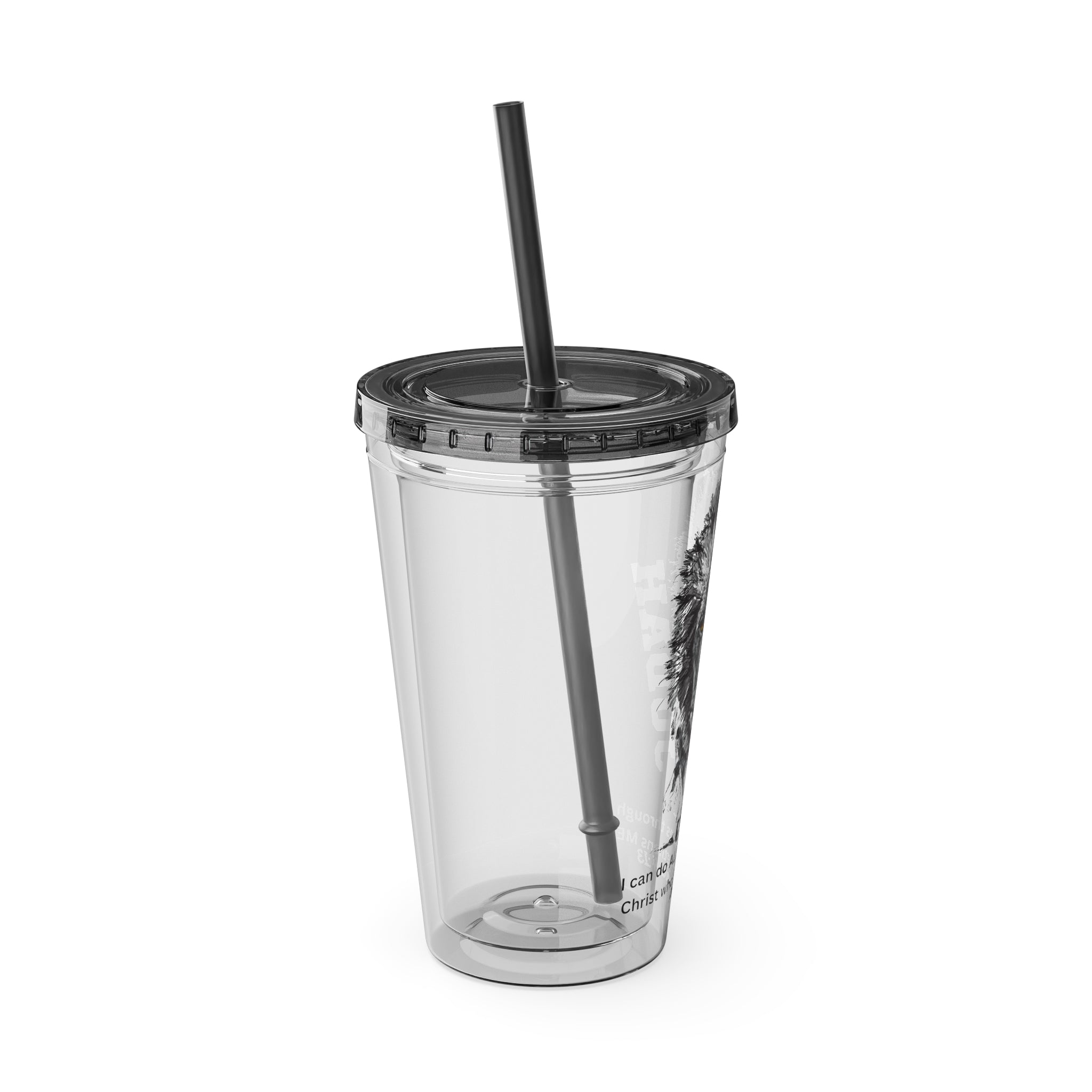 Lion of Judah 16oz Tumbler with Straw