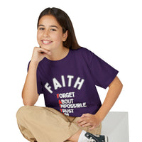 Forget About Impossible, Trust Him Youth Christian Tee