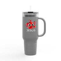 Eye Love Jesus White Insulated Travel Mug, 40oz White
