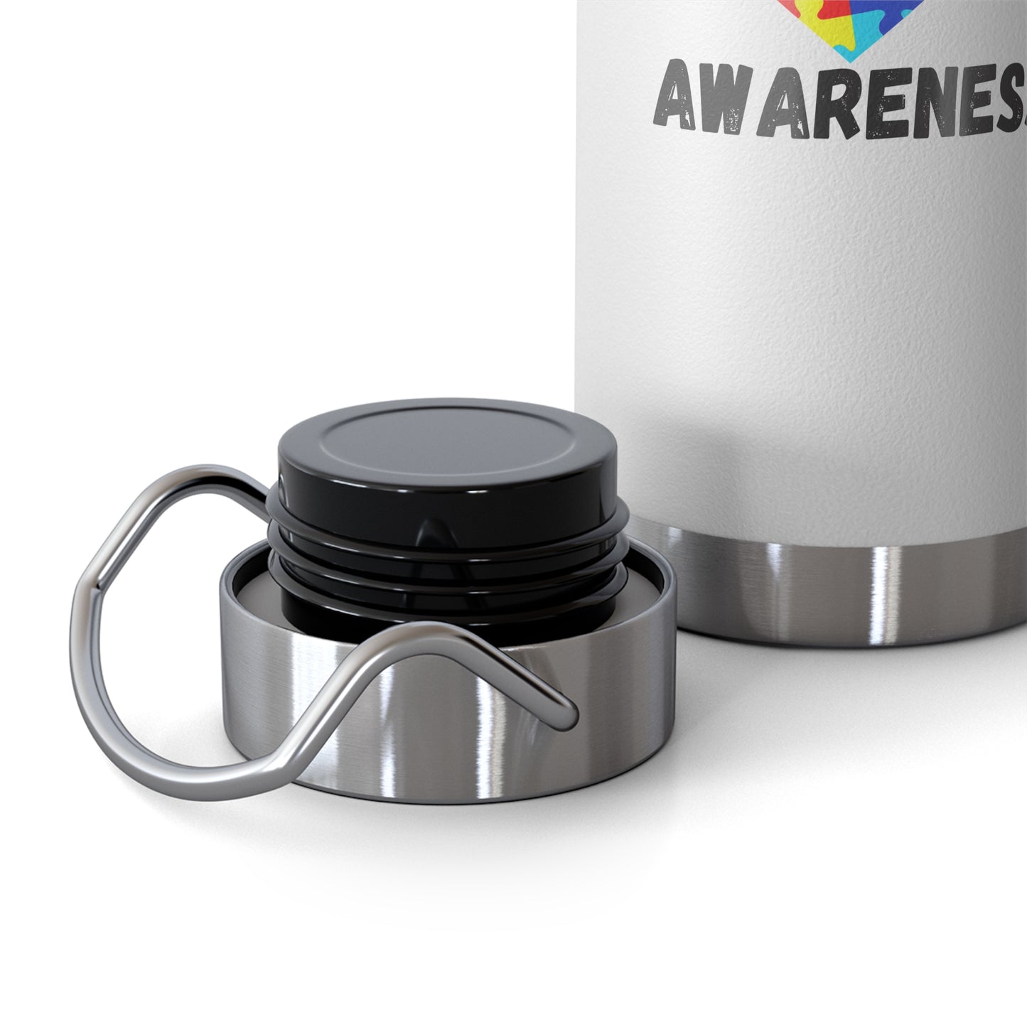Autism Puzzle Heart Awareness — 22oz Insulated Water Bottle