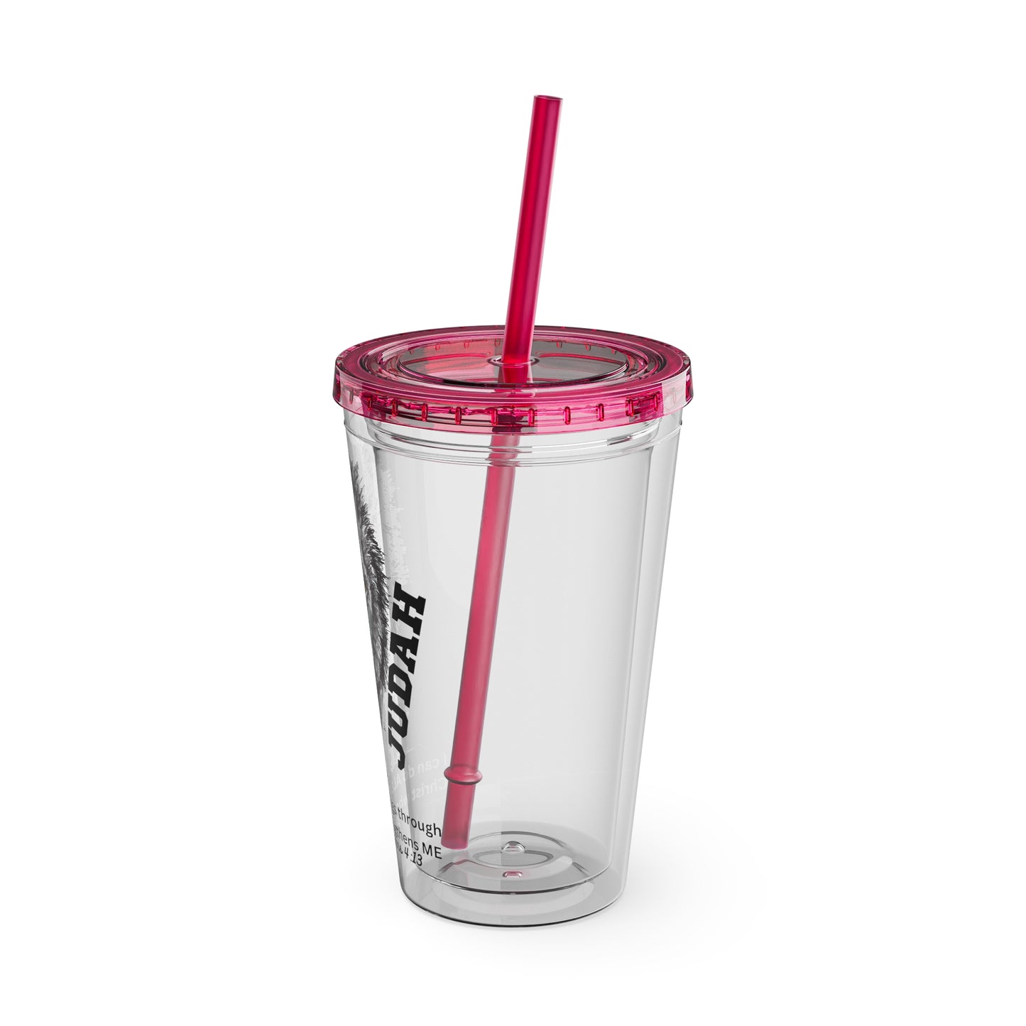 Lion of Judah 16oz Tumbler with Straw