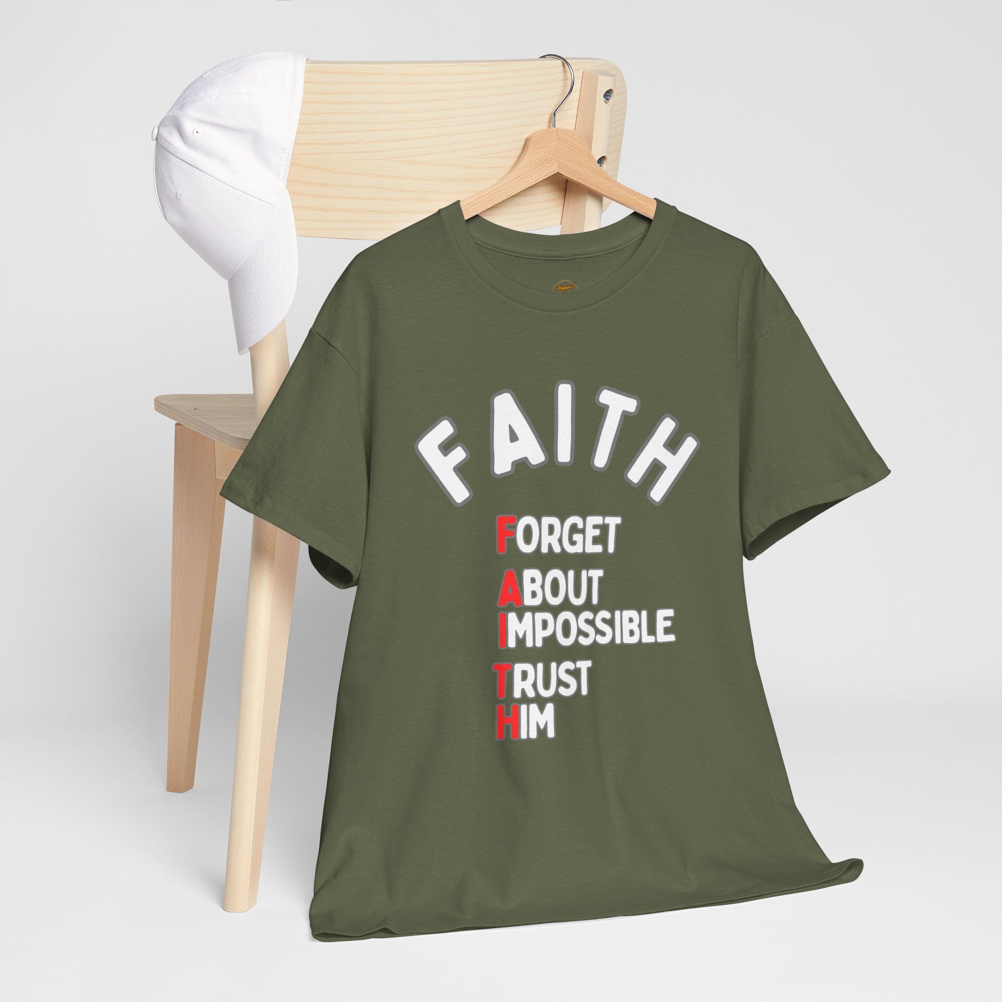 Faith T-Shirt "Forget About Impossible, Trust Him" Dark