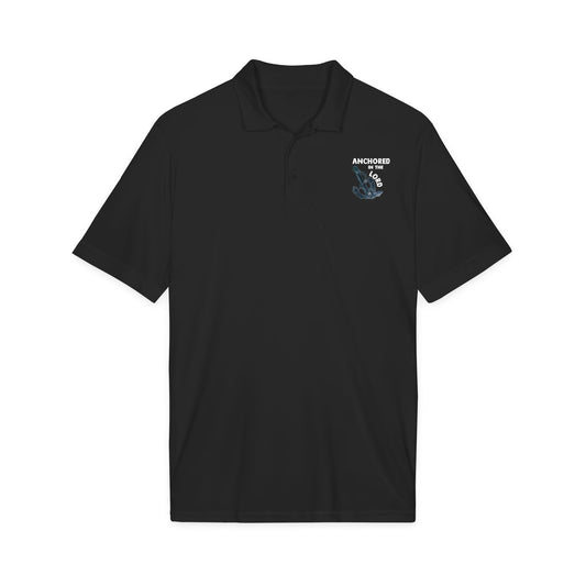 Anchored in the Lord Polo - White