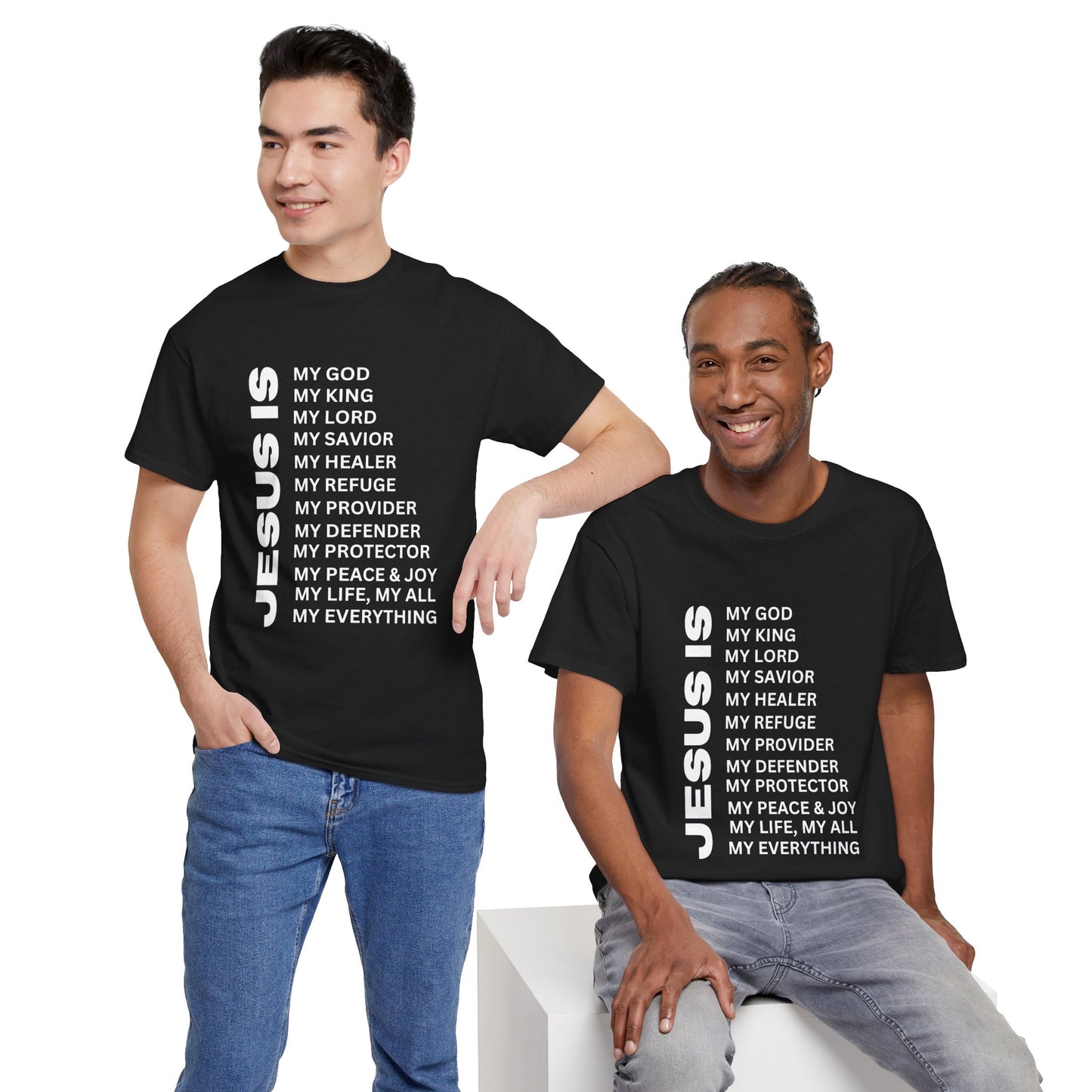 Christian JESUS IS T-shirt - White