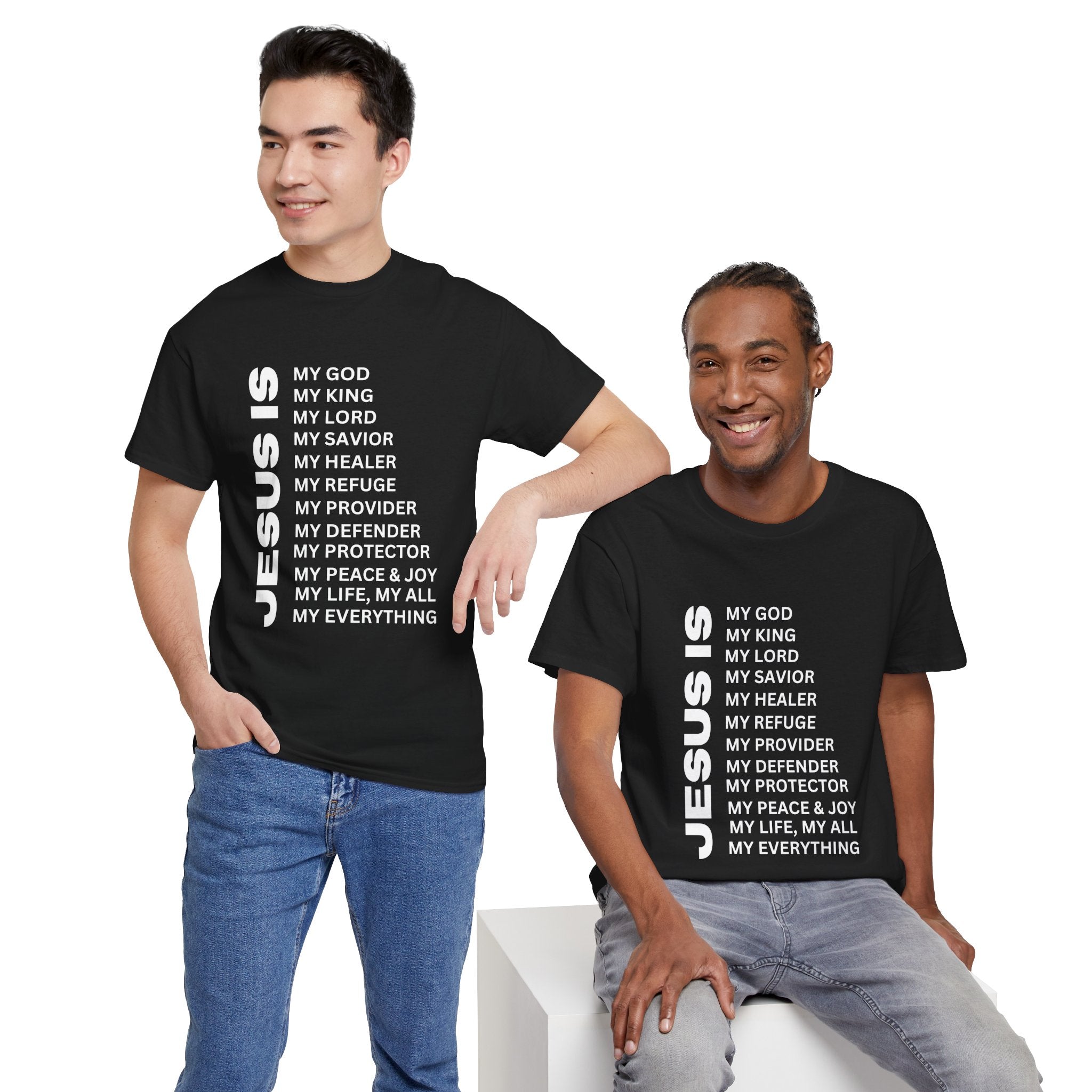 Christian JESUS IS T-shirt - White