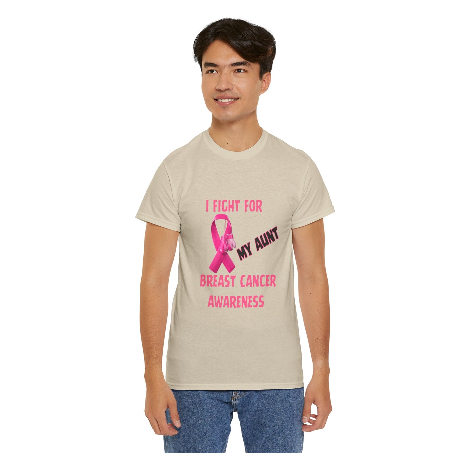 I Fight For My Aunt Pink Ribbon Tee