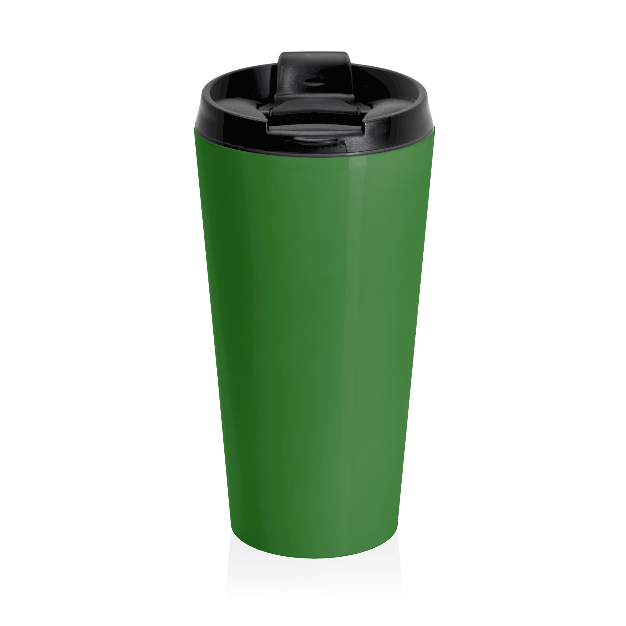 Christian JESUS IS Green Stainless Steel Travel Mug - Blk