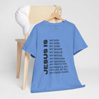 Christian JESUS IS T‑Shirt - Black