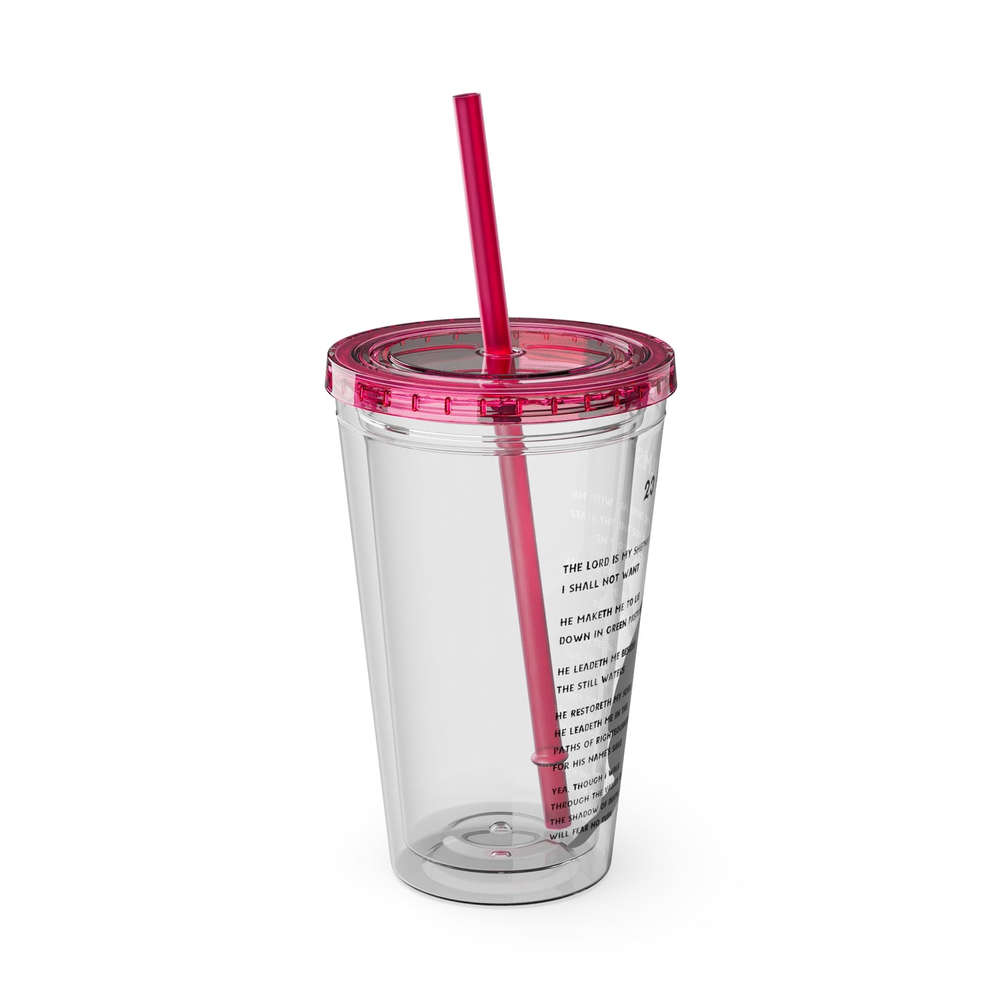 23 Psalms 16oz Tumbler with Straw