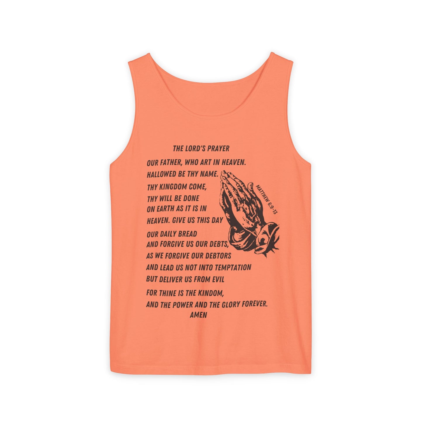The Lord's Prayer Tank Top - Black
