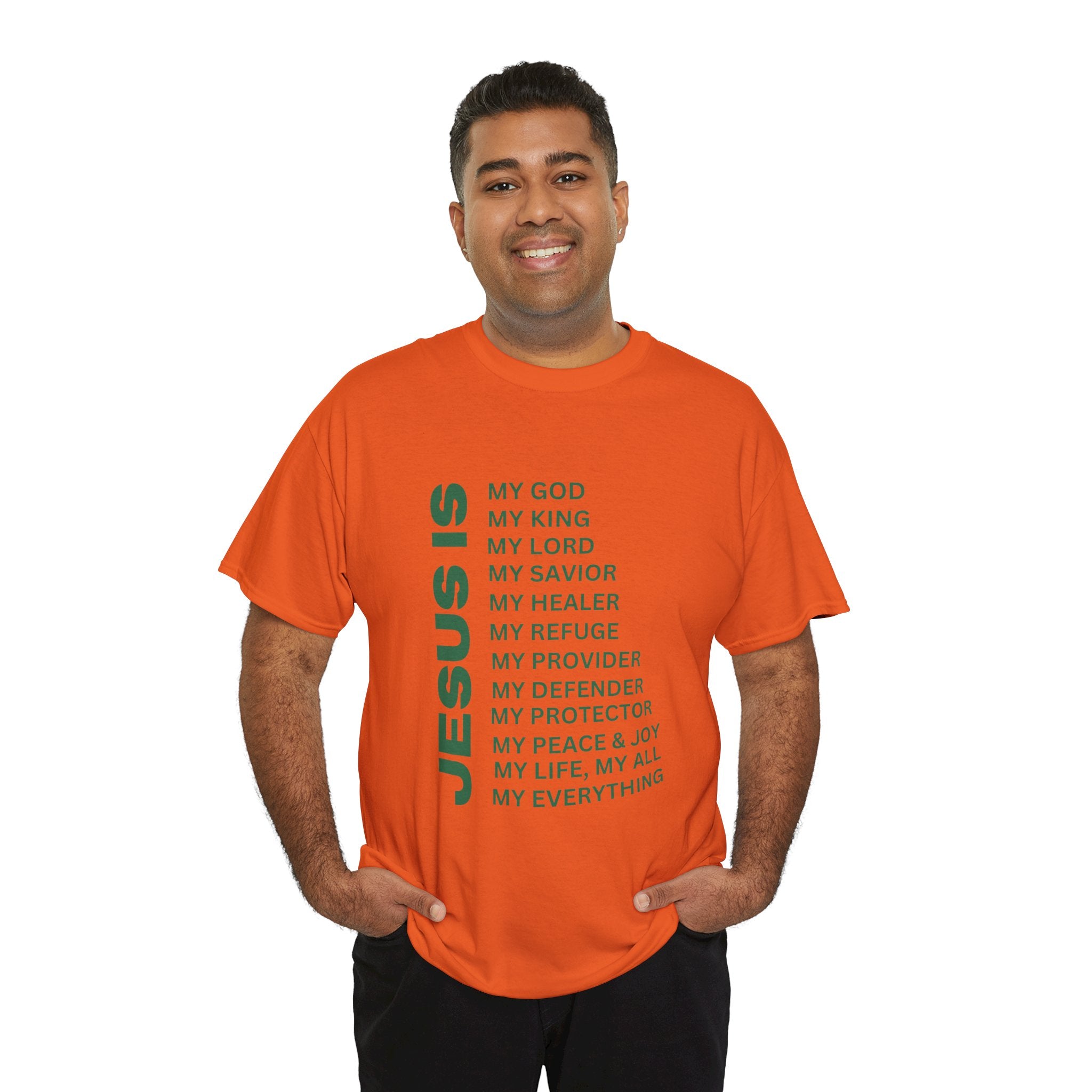 Christian JESUS IS T-shirt - Green