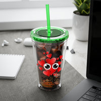 Jesus Heart Love 16oz Tumbler with Straw