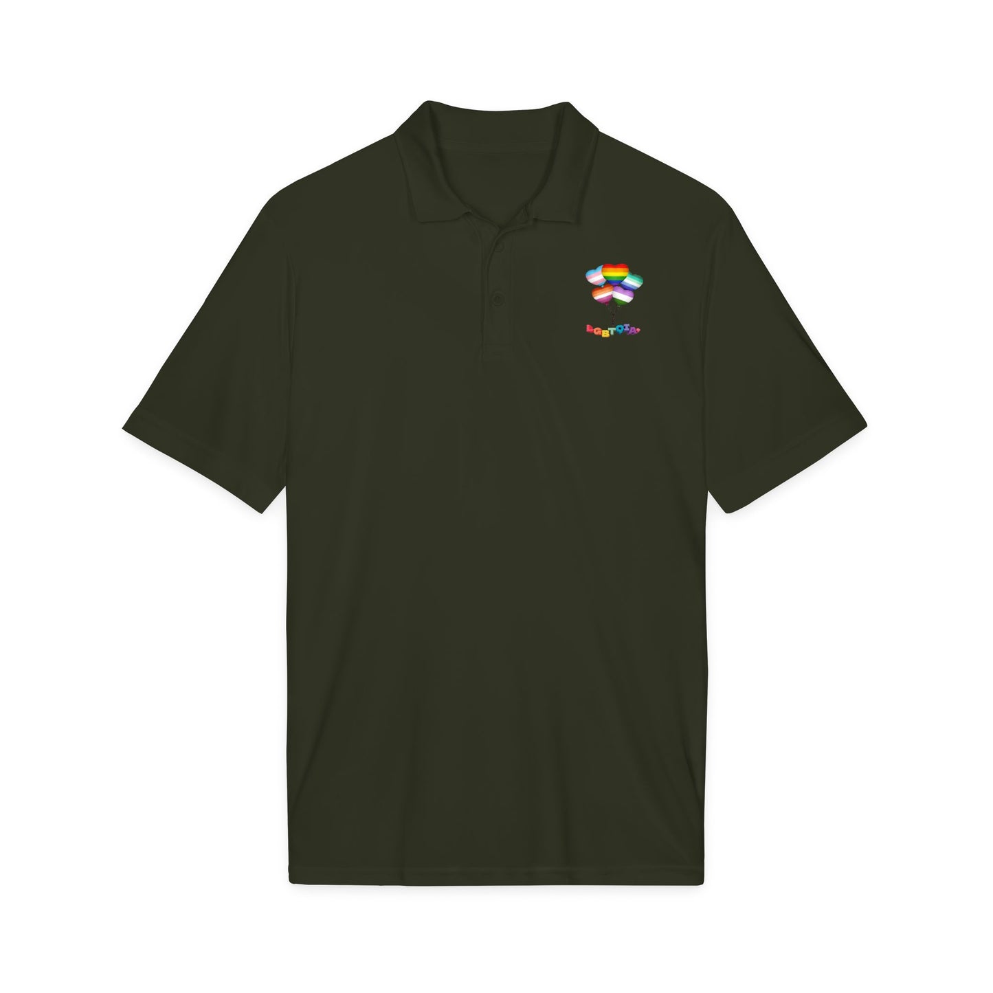 Rainbow Heart Balloons Polo
