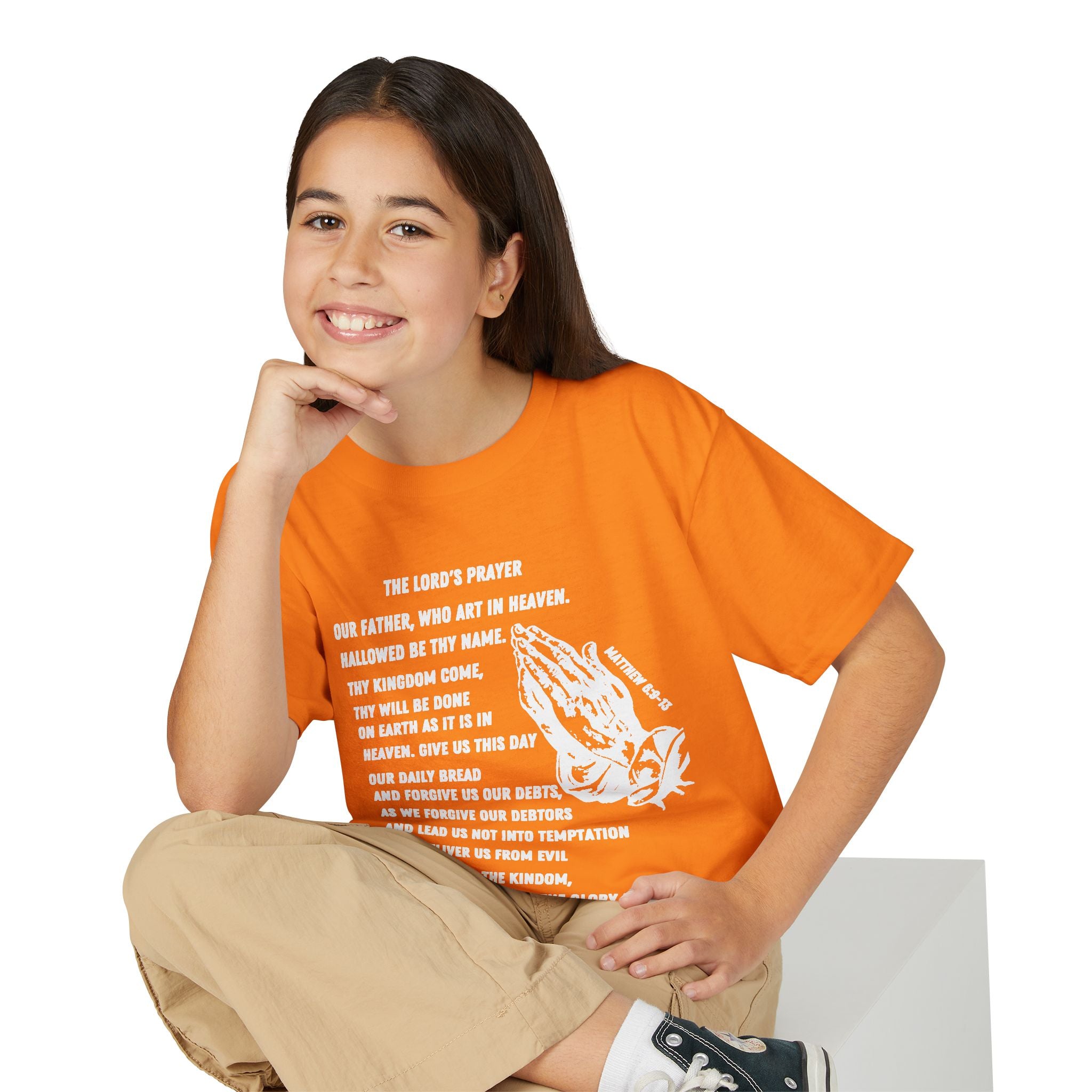 The Lord's Prayer Youth T-Shirt - White