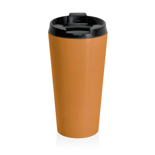 Christian JESUS IS Orange Stainless Steel Travel Mug - Blk