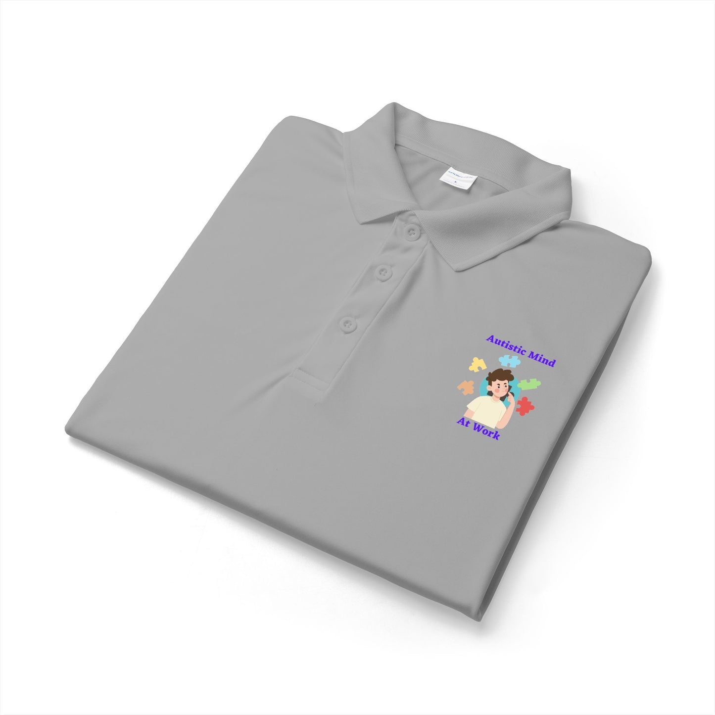 Autism Thinking Polo - Blue