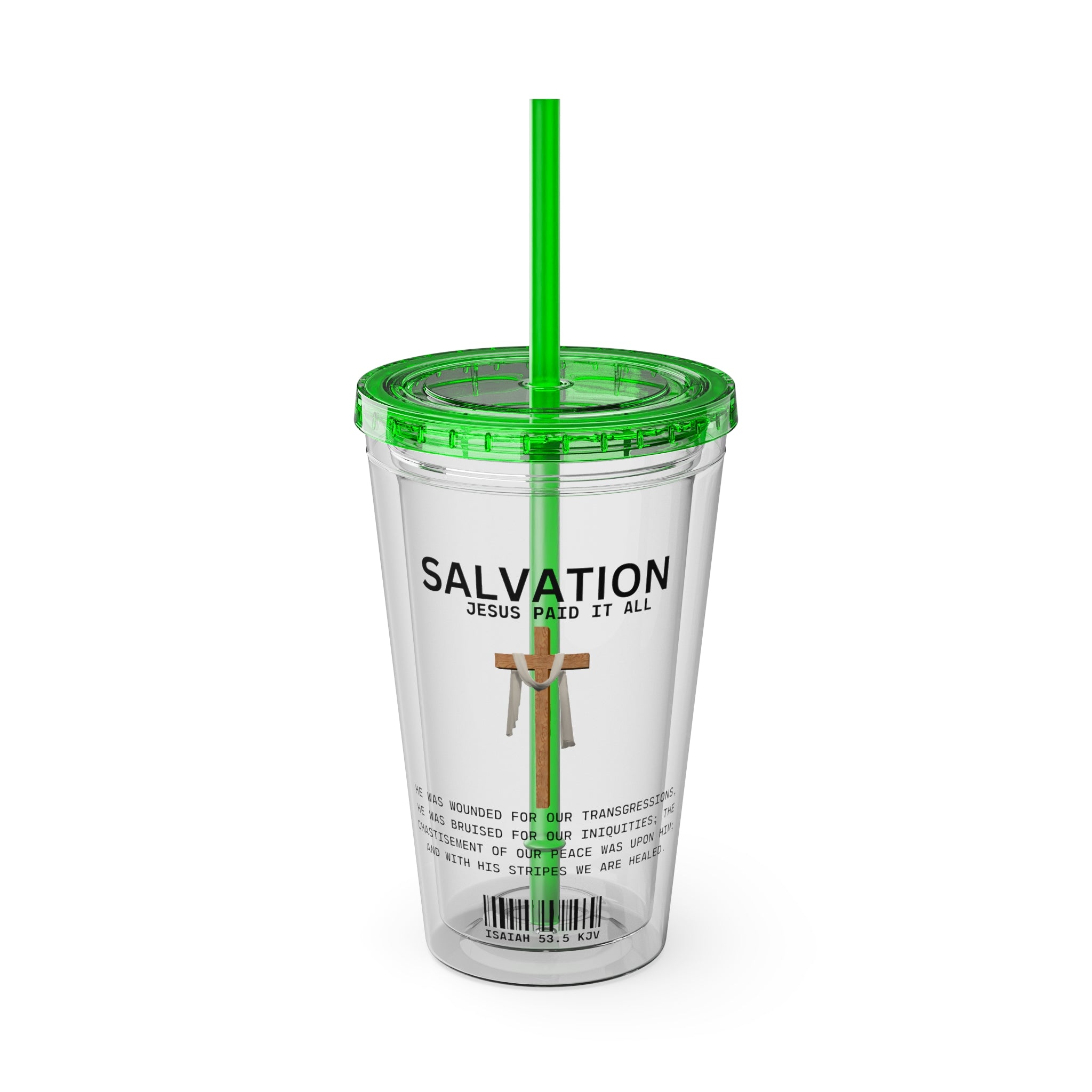 Salvation - Jesus Paid 16oz Tumbler with Straw