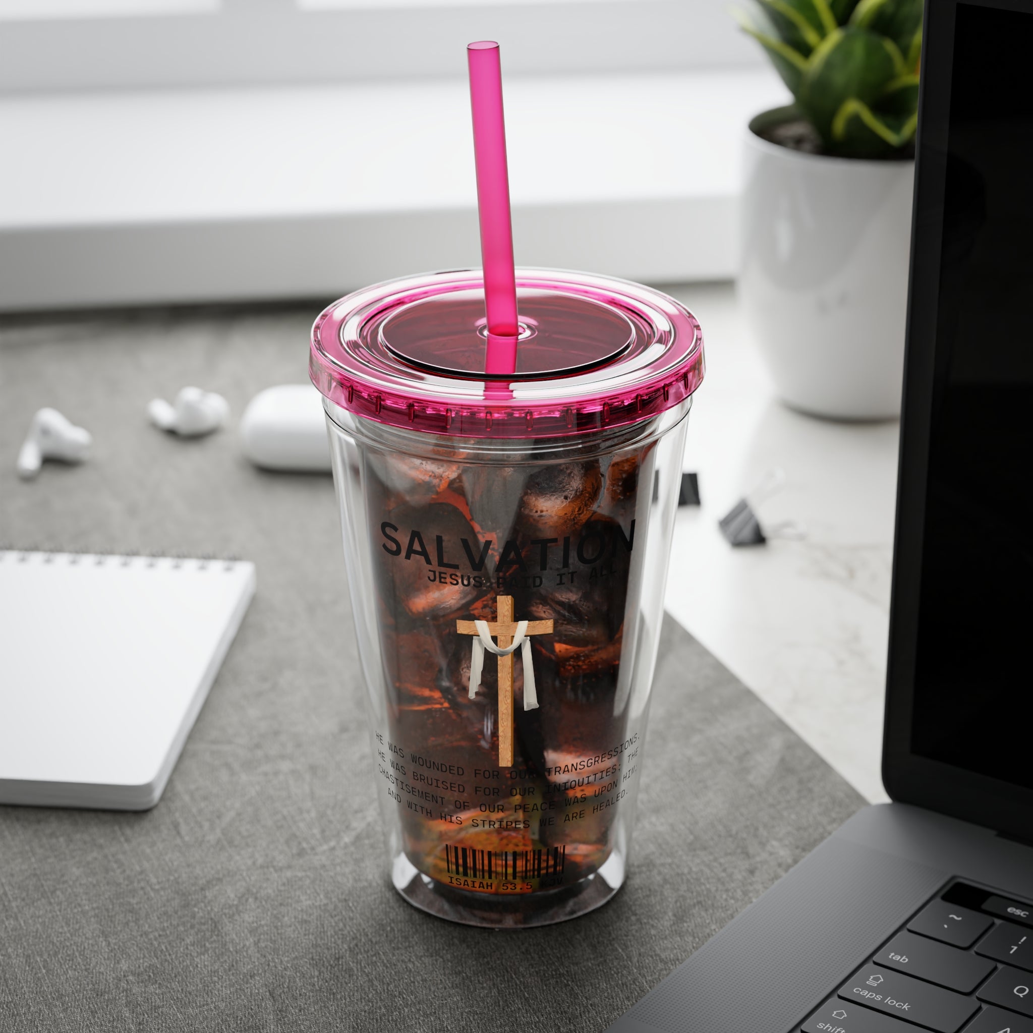 Salvation - Jesus Paid 16oz Tumbler with Straw