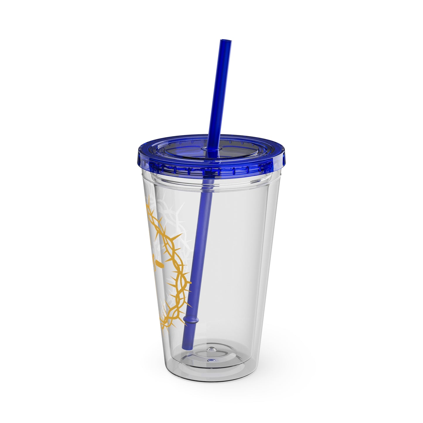 Jesus Crown of Thorns 16oz Tumbler with Straw