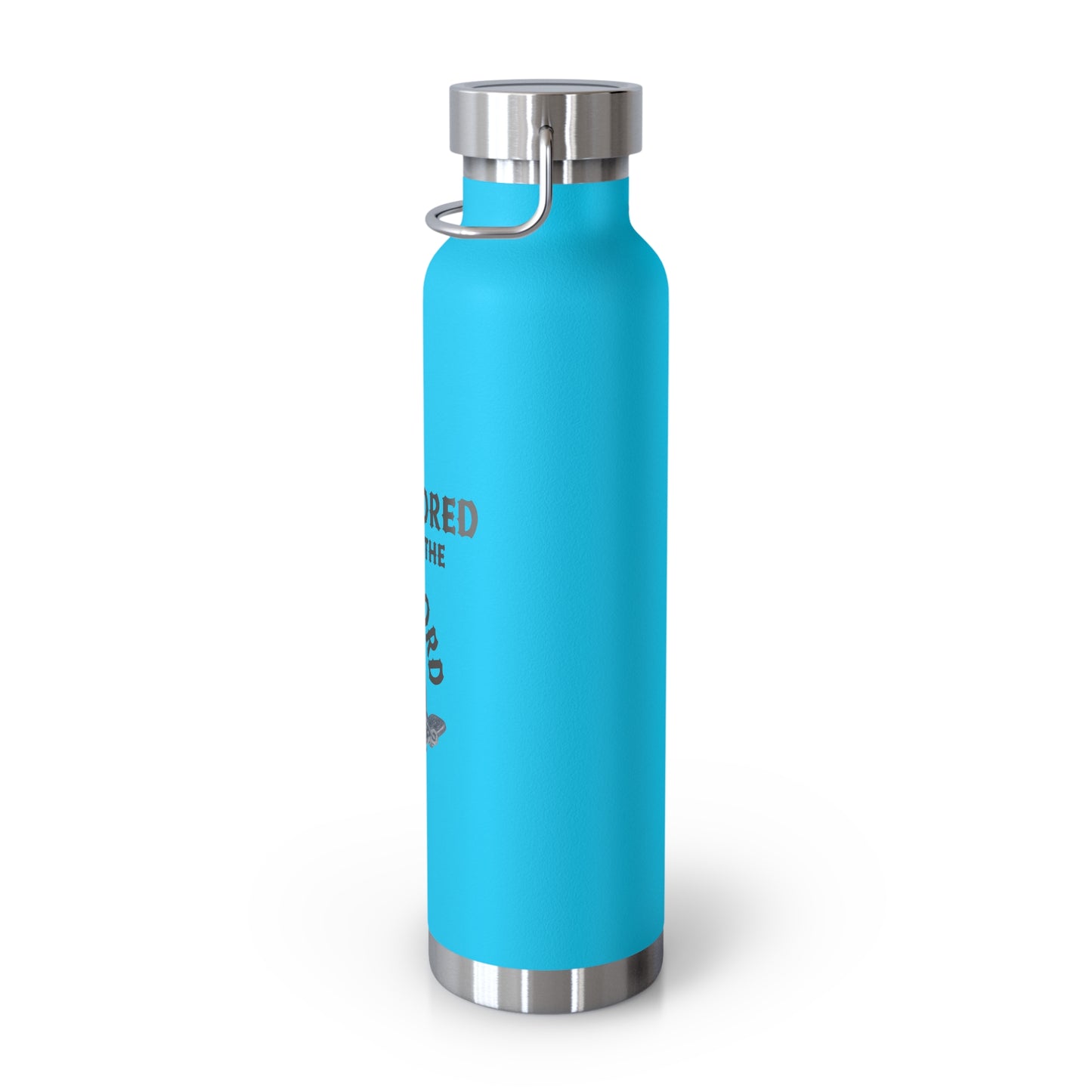 "Anchored in the Lord" 22oz Insulated Water Bottle — Black