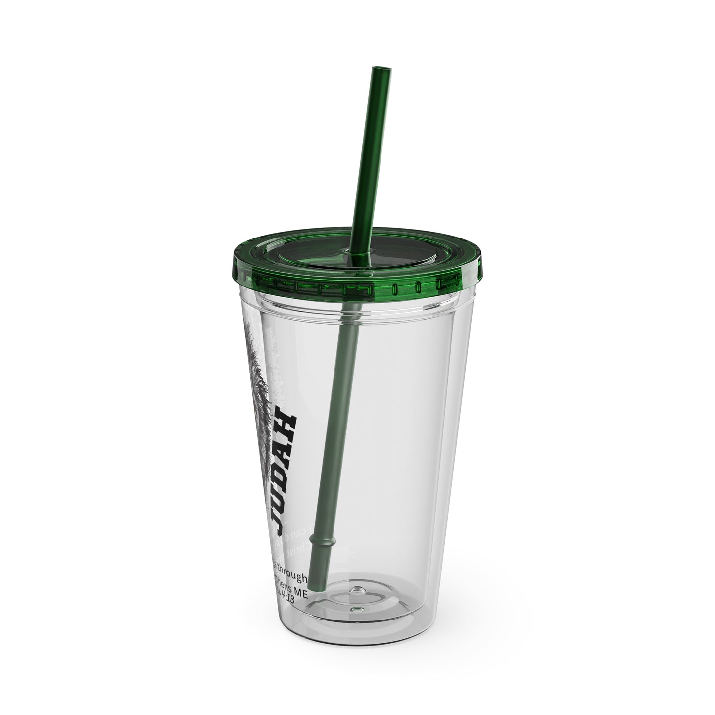 Lion of Judah 16oz Tumbler with Straw