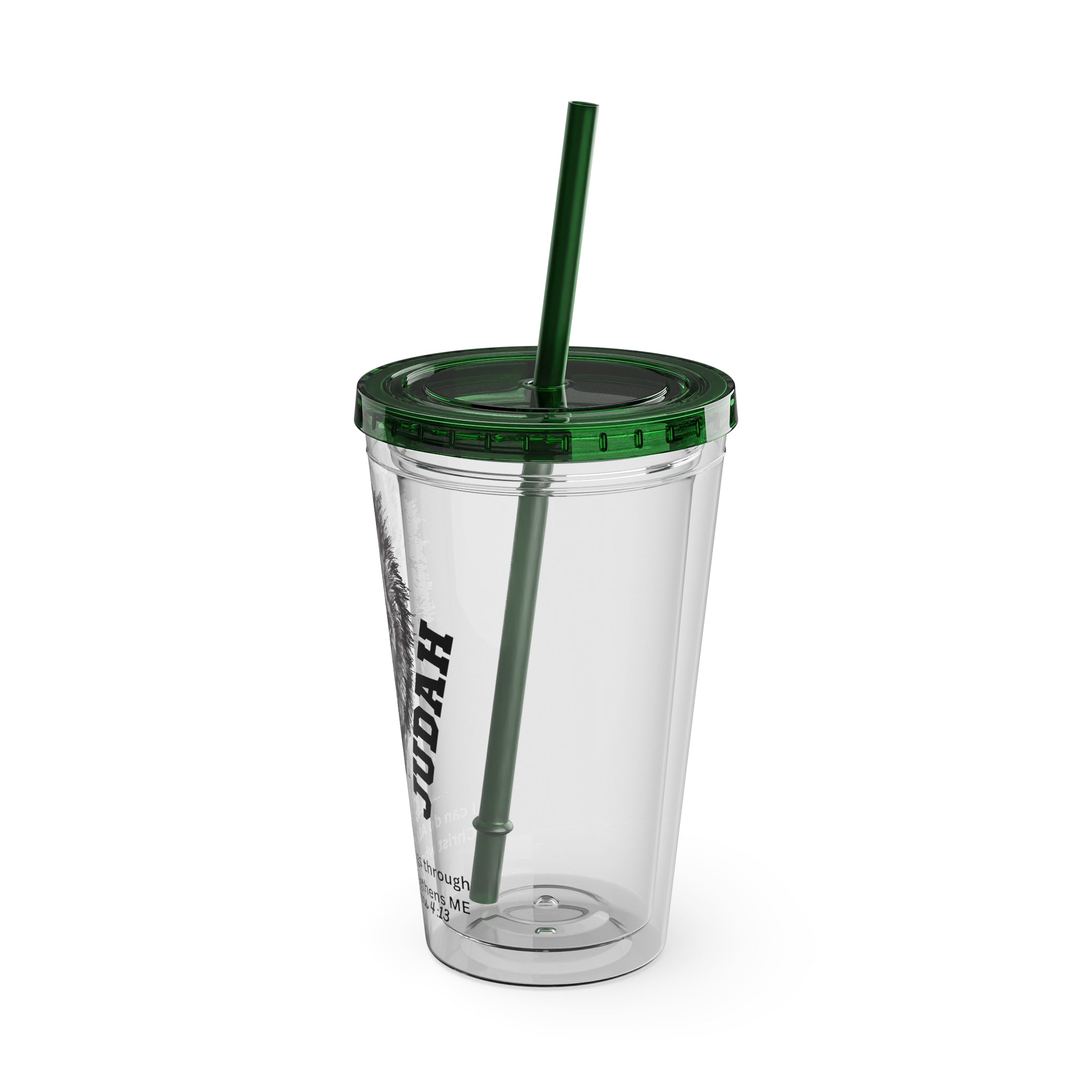 Lion of Judah 16oz Tumbler with Straw