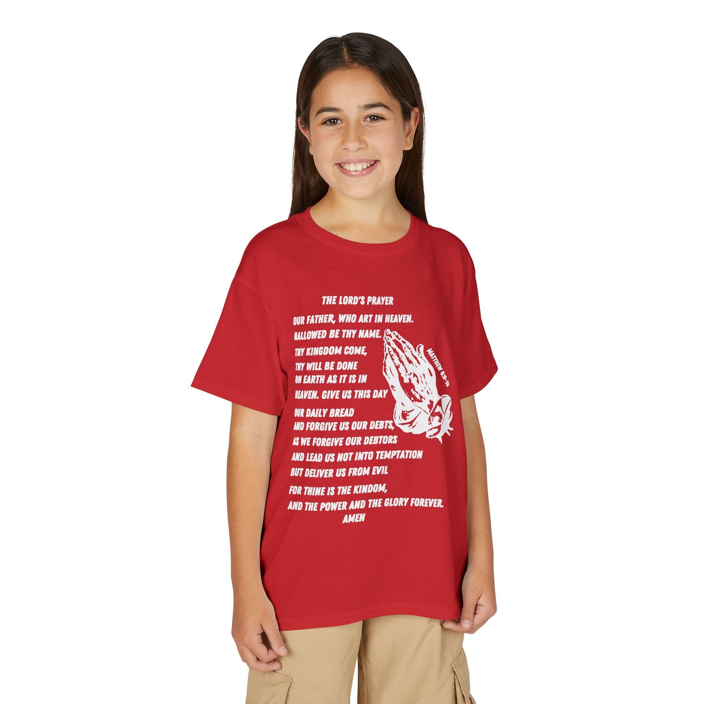 The Lord's Prayer Youth T-Shirt - White