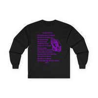The Lord's Prayer Long Sleeve Tee - Purple