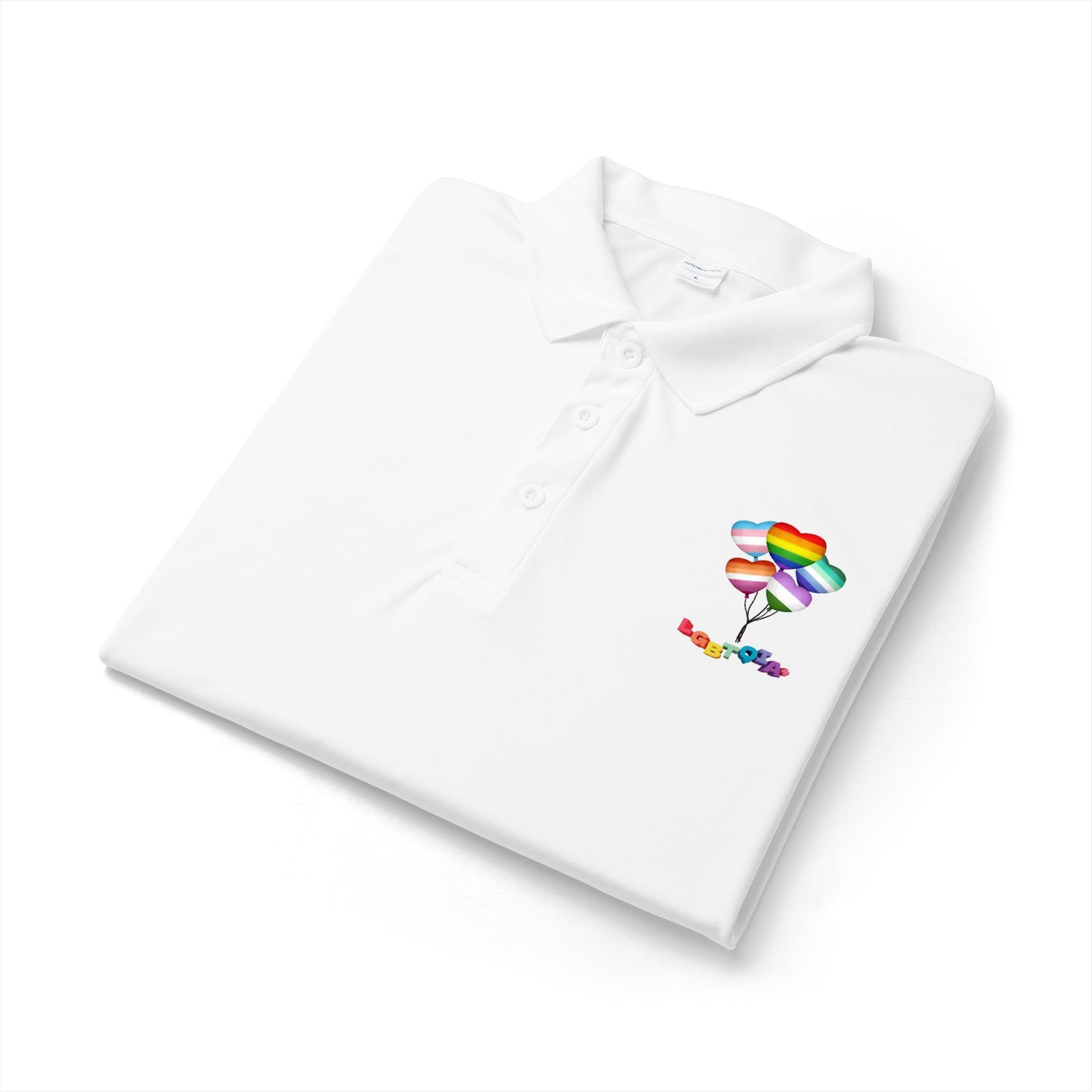 Rainbow Heart Balloons Polo