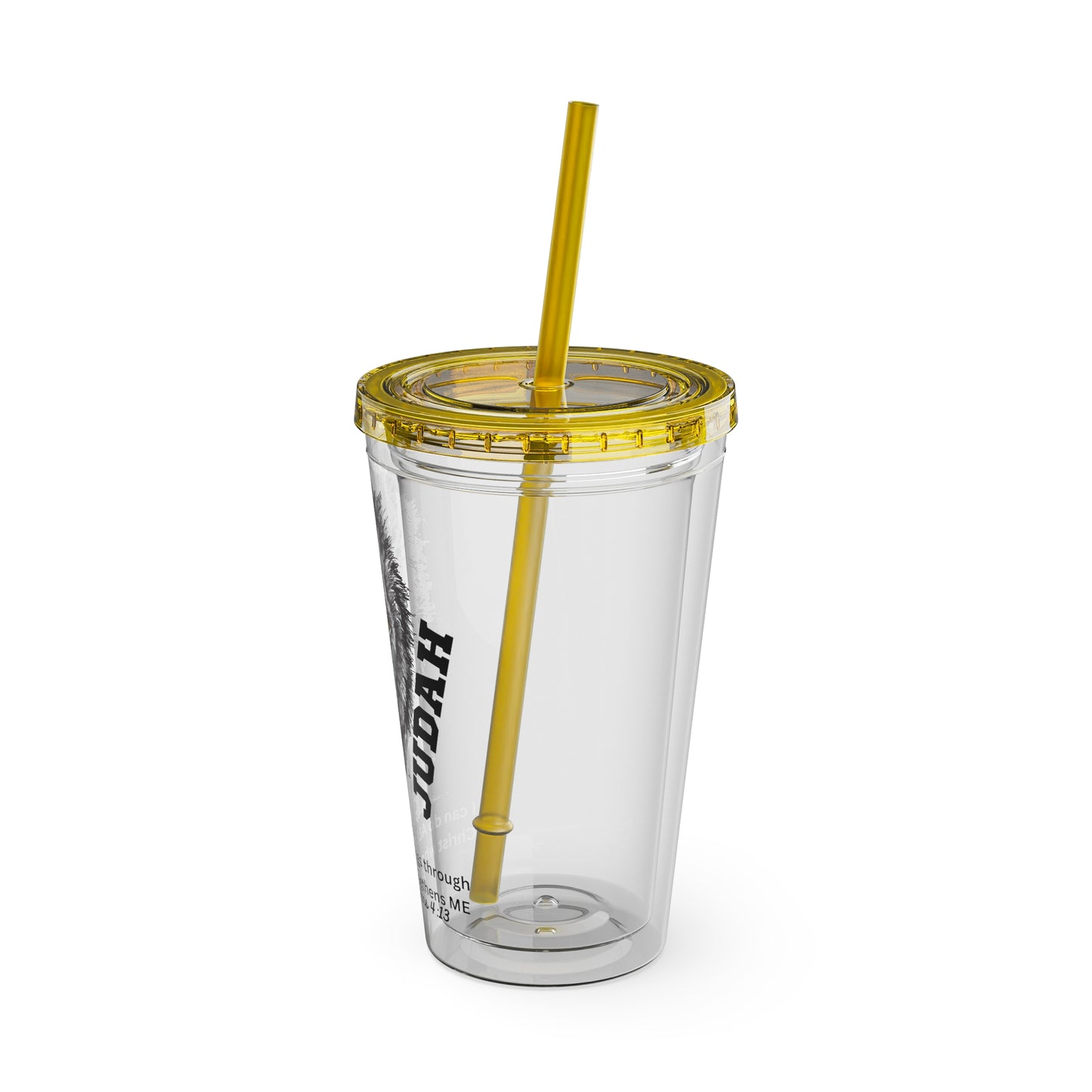 Lion of Judah 16oz Tumbler with Straw