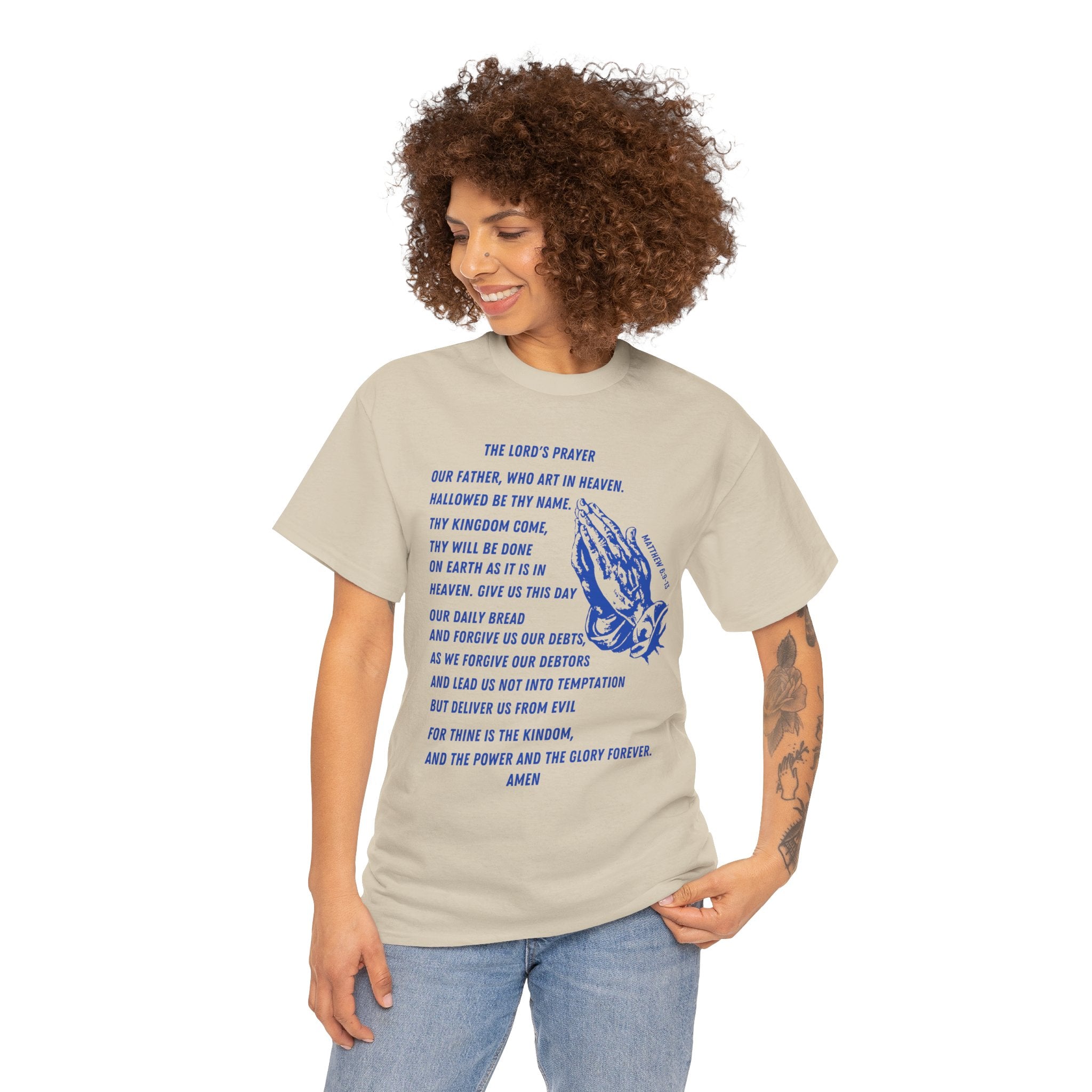 The Lord's Prayer T‑Shirt - Blue