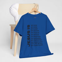 Christian JESUS IS T‑Shirt - Black