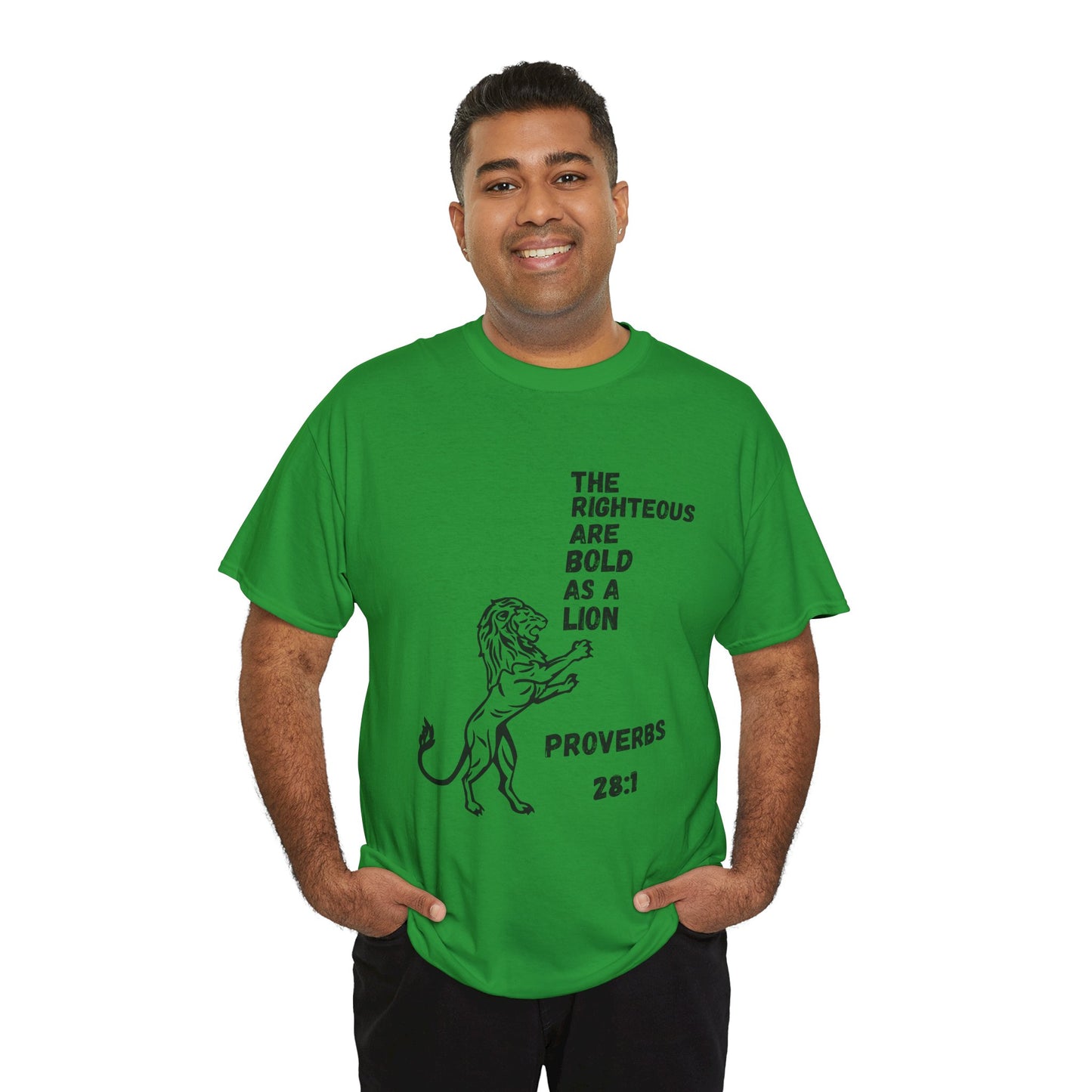 The Righteous Are Bold as a Lion Tee - Proverbs 28:1