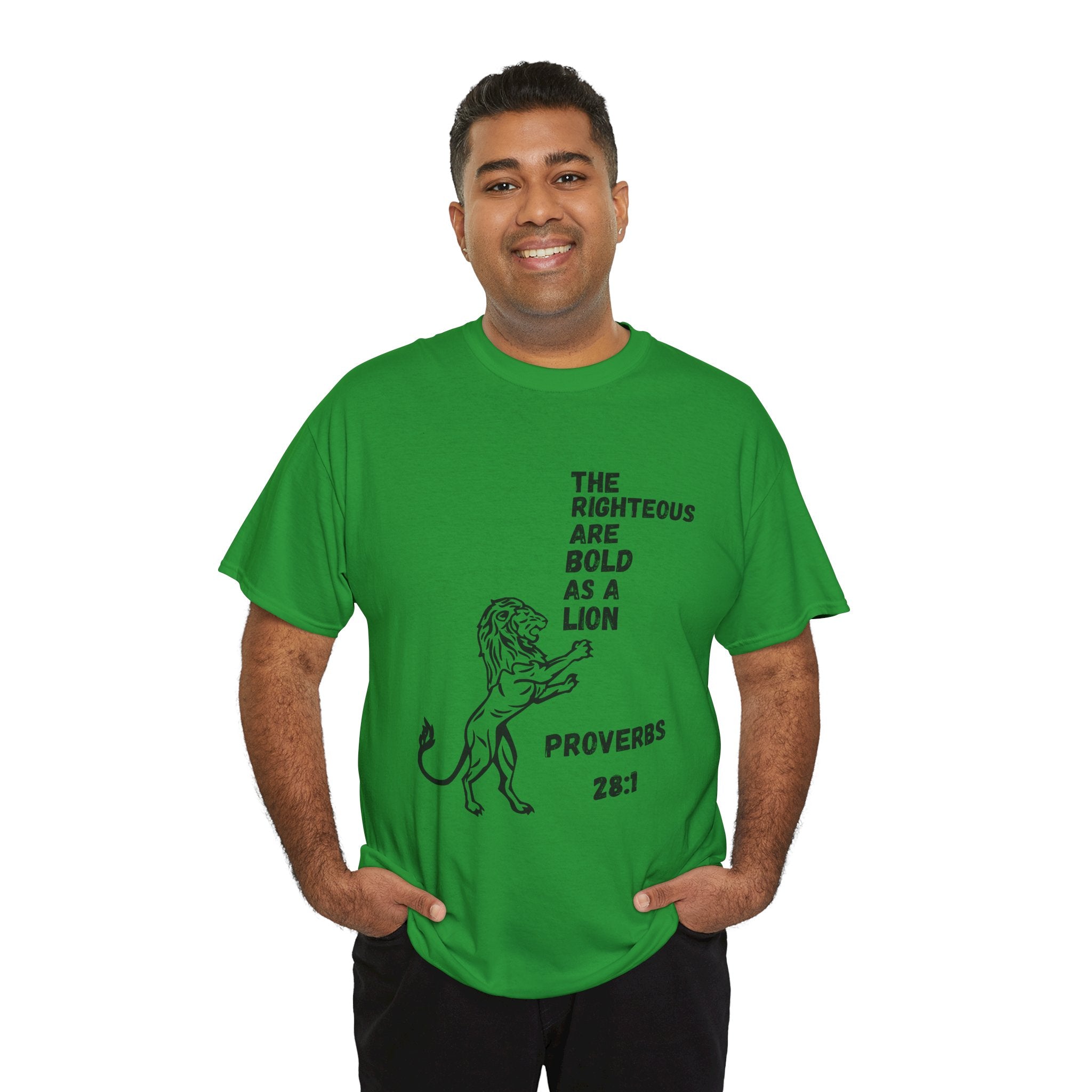 The Righteous Are Bold as a Lion Tee - Proverbs 28:1