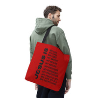 Christian JESUS IS Tote Bag - Red