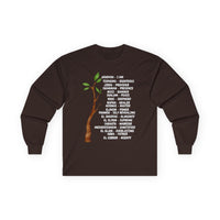 Characteristic Names of God Long Sleeve Tee - White