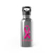Breast Cancer Awareness 20oz Stainless Steel Water Bottle with Straw