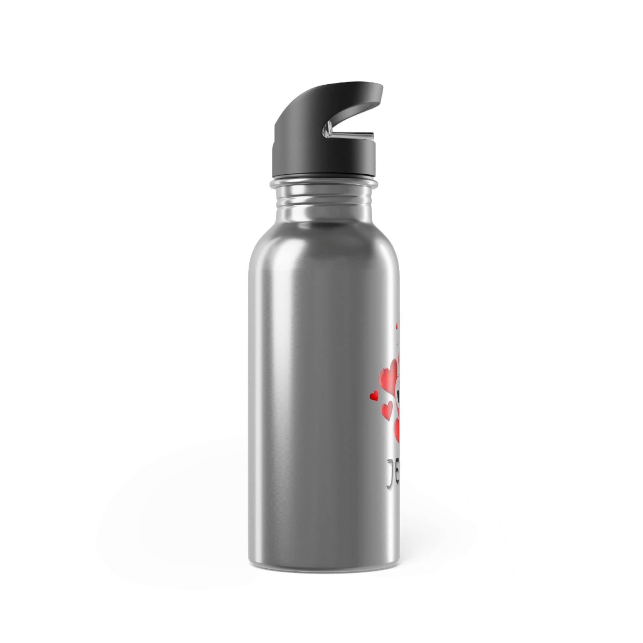 Eye Love Jesus 20oz Stainless Water Bottle with Straw
